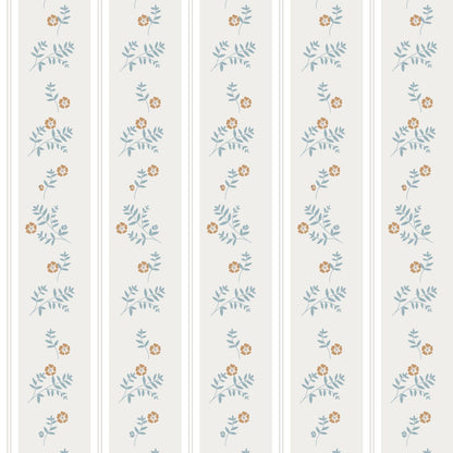 Tapet Barnrum - French Cottage Flowers | Blommig Randtapet | Remsa 280×100 cm (Non-woven)