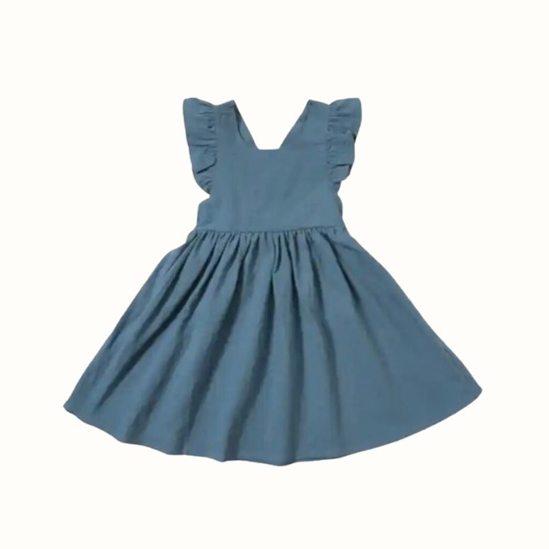 Cute Summer Dress for Little Girls in Breathable Organic Cotton