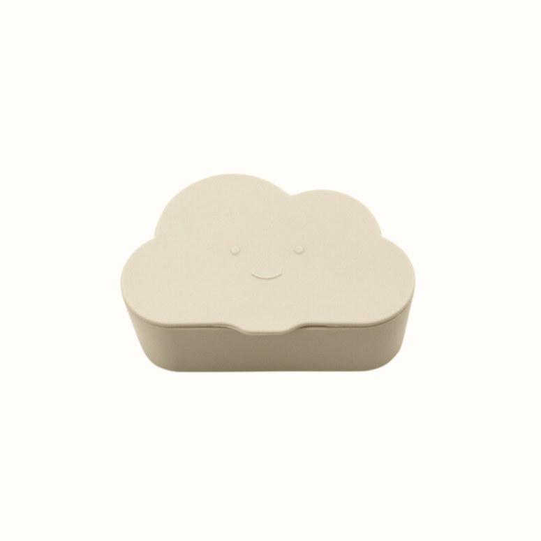 Cloud-shaped silicone container for baby food and toddler snacks