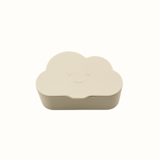 Cloud-shaped silicone container for baby food and toddler snacks