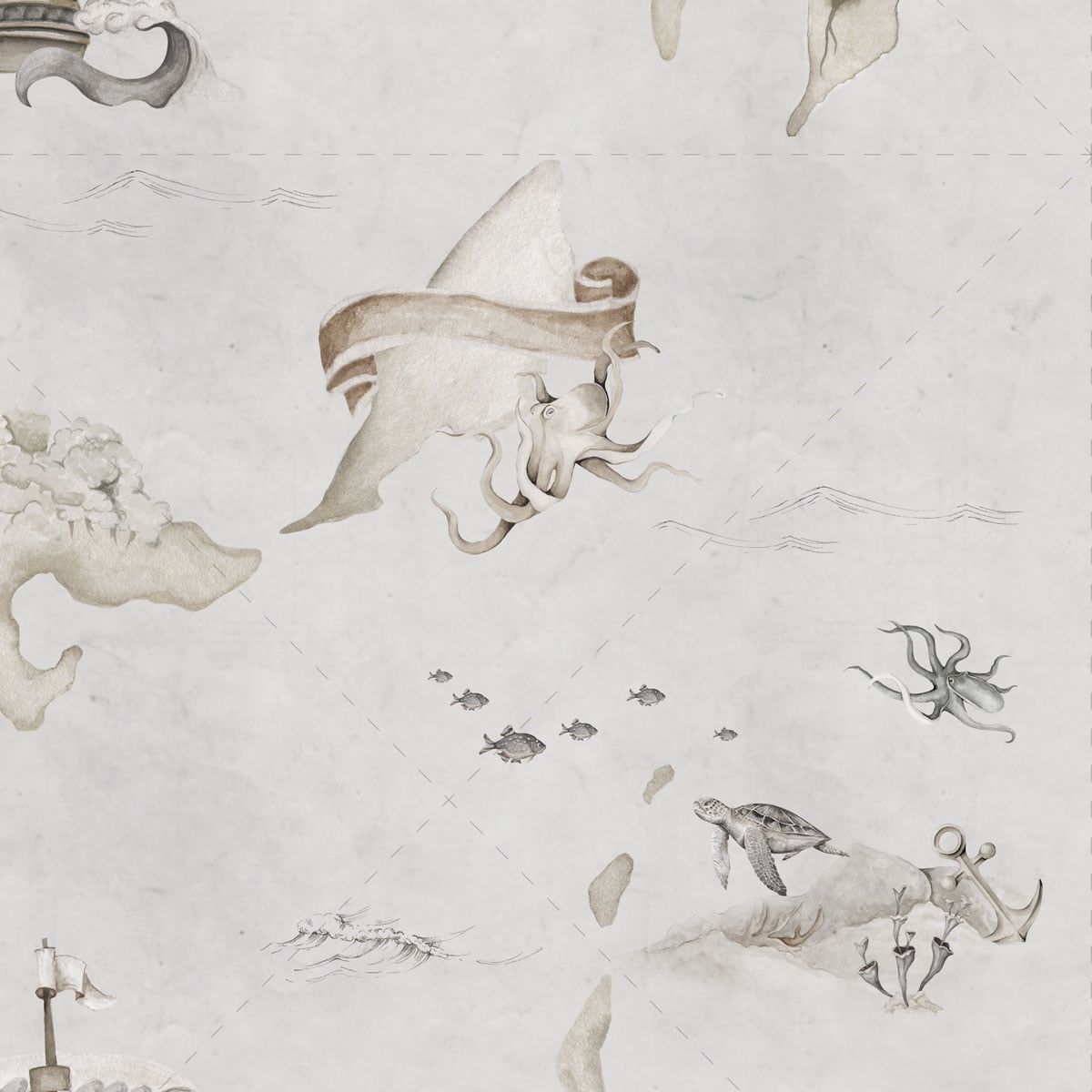 Map Stories From The Sea tapet – Dekornik – produktbild 9