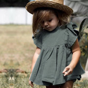 Sommarset för barn med ärmlös topp och shorts – BaraBaby – bild 3