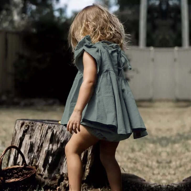 Sommarset för barn med ärmlös topp och shorts – BaraBaby