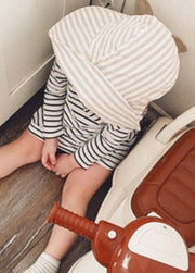 Storbrättad solhatt för baby och småbarn i bomull och linne – BaraBaby – bild 11